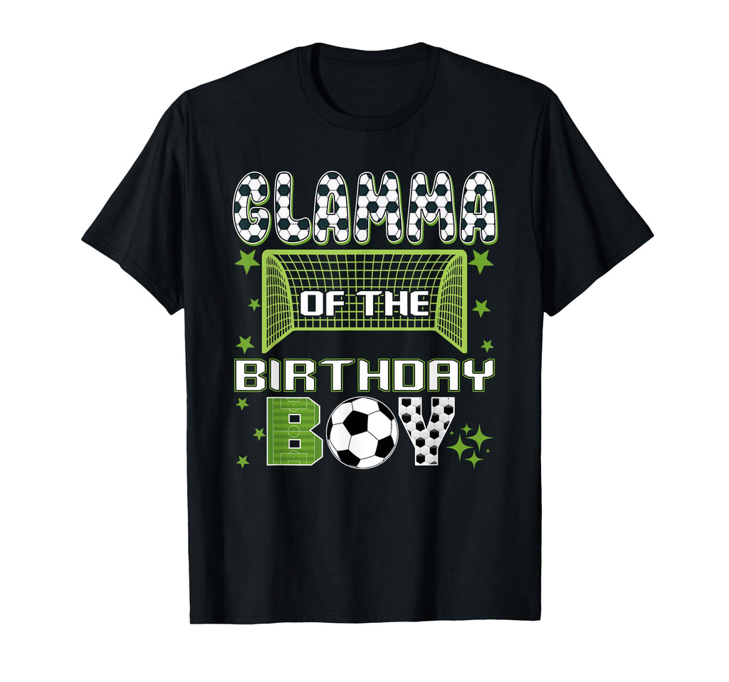 Glamma Birthday Soccer Group Family T-Shirt - Trendy Graphic for Adults