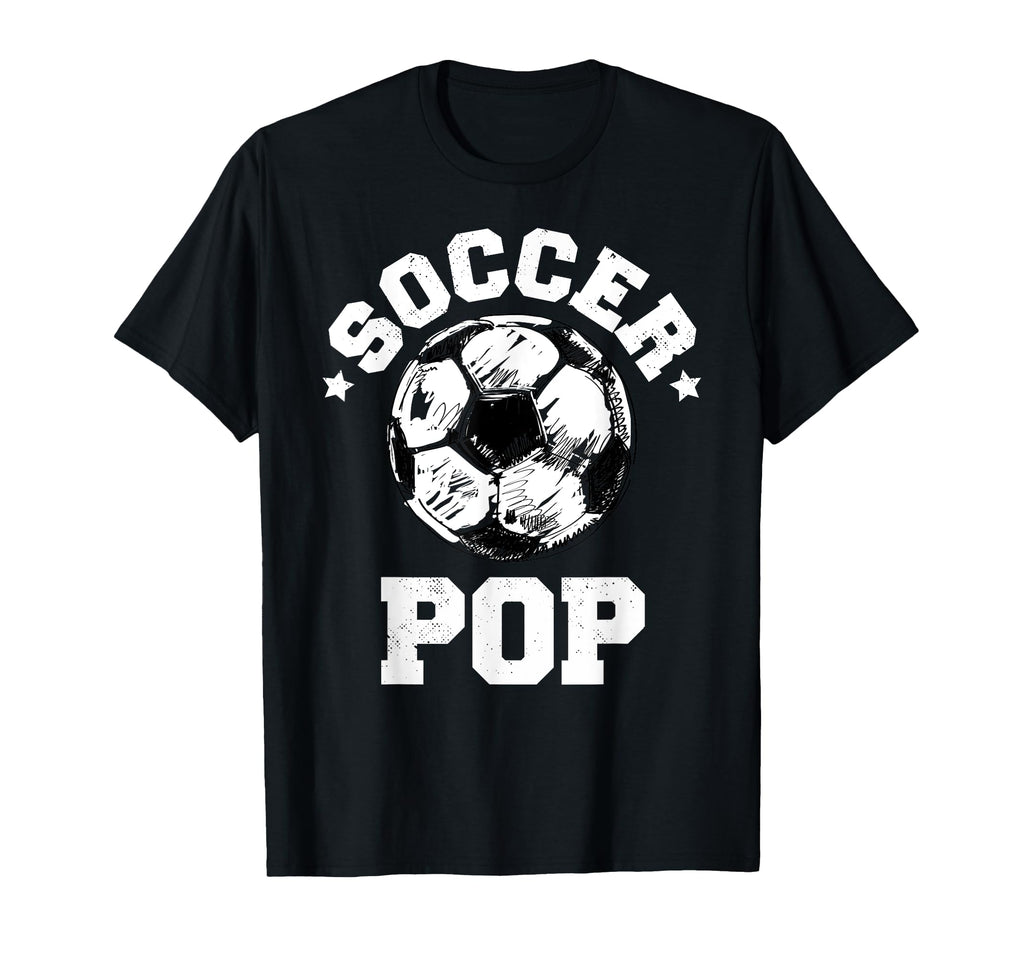 Soccer Pop Soccer Ball Distressed T-Shirt - Trendy Graphic for Adults