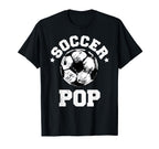 Soccer Pop Soccer Ball Distressed T-Shirt - Trendy Graphic for Adults