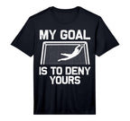 Soccer Goalie Art Gag Soccer T-Shirt - Fun Novelty Design for Adults