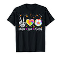Soccer Player Peace Love Tie Dye T-Shirt - Unique Graphic for Adults