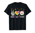 Soccer Player Peace Love Tie Dye T-Shirt - Unique Graphic for Adults