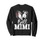 Ball Grandma Heart Baseball Soccer Ball Hoodie - Graphic Print for Adults