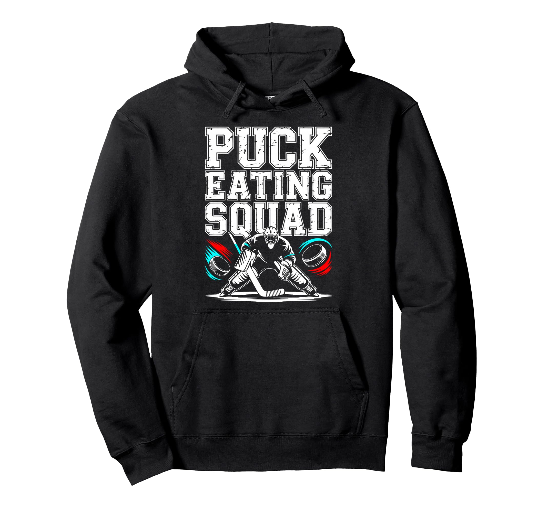 Ice Hockey Goalkeeper Team Goalie Hoodie - Fun Novelty Design for Adults