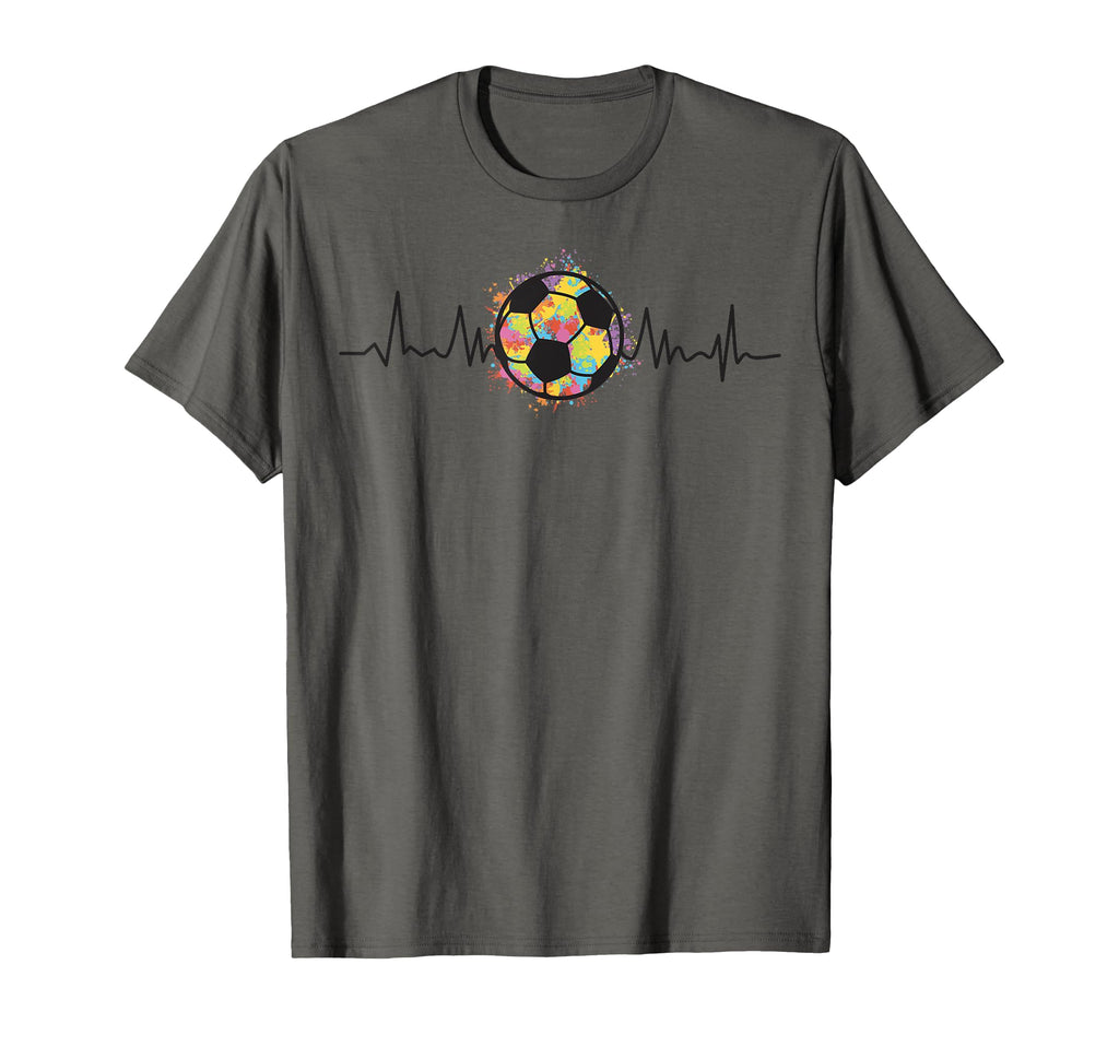 Soccer Heartbeat Soccer Ball Soccer Mom T-Shirt - Minimalist Print Unisex