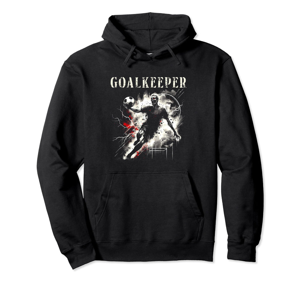 Zombie Goalkeeper Creepy Soccer Hoodie - Custom Art Print for Adults
