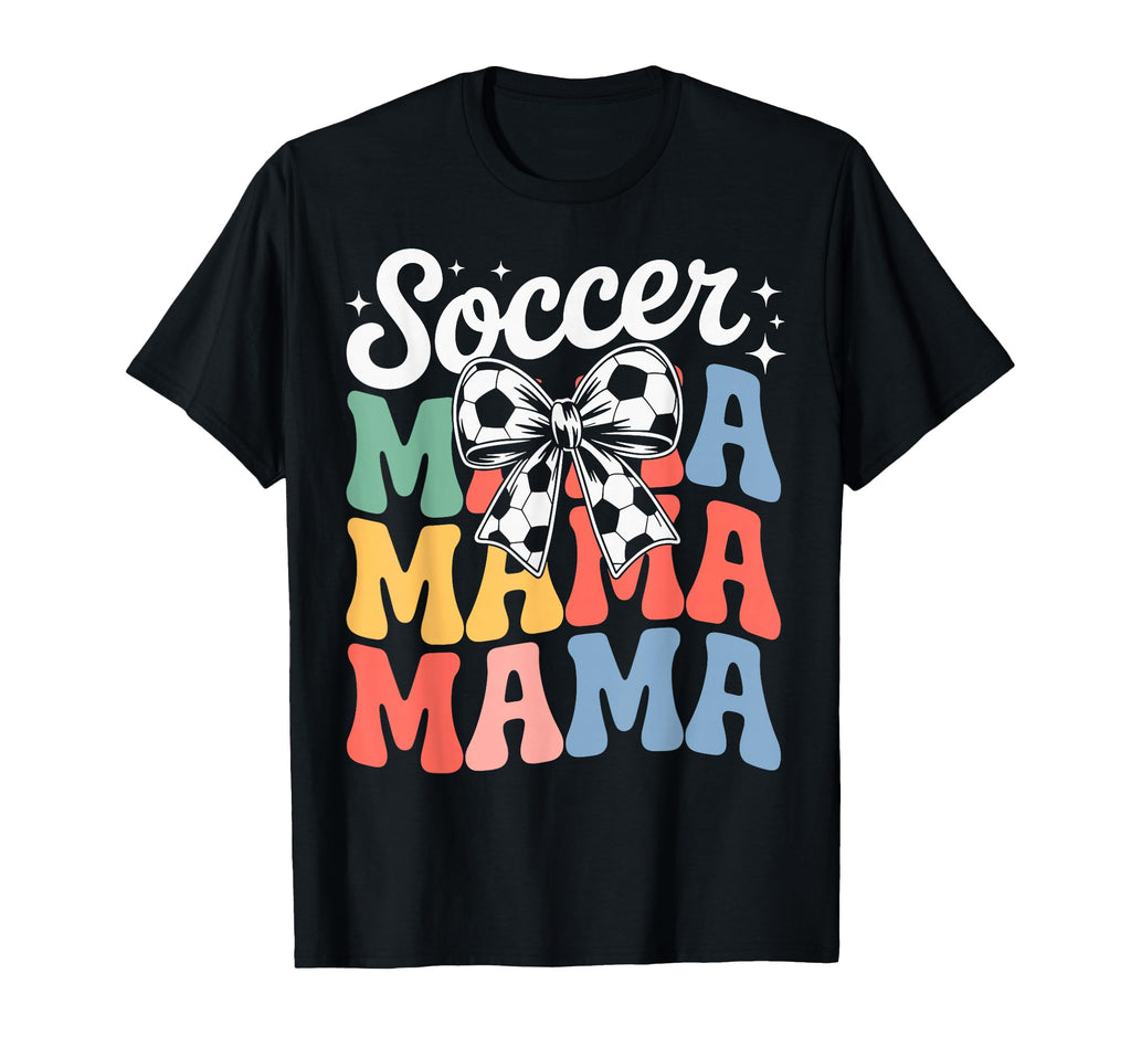 Groovy Soccer Football Player Mama T-Shirt - Streetwear Style Men Women