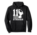 Soccer 11 Years Awesome Soccer Striker 11Th Hoodie - Graphic Print Unisex