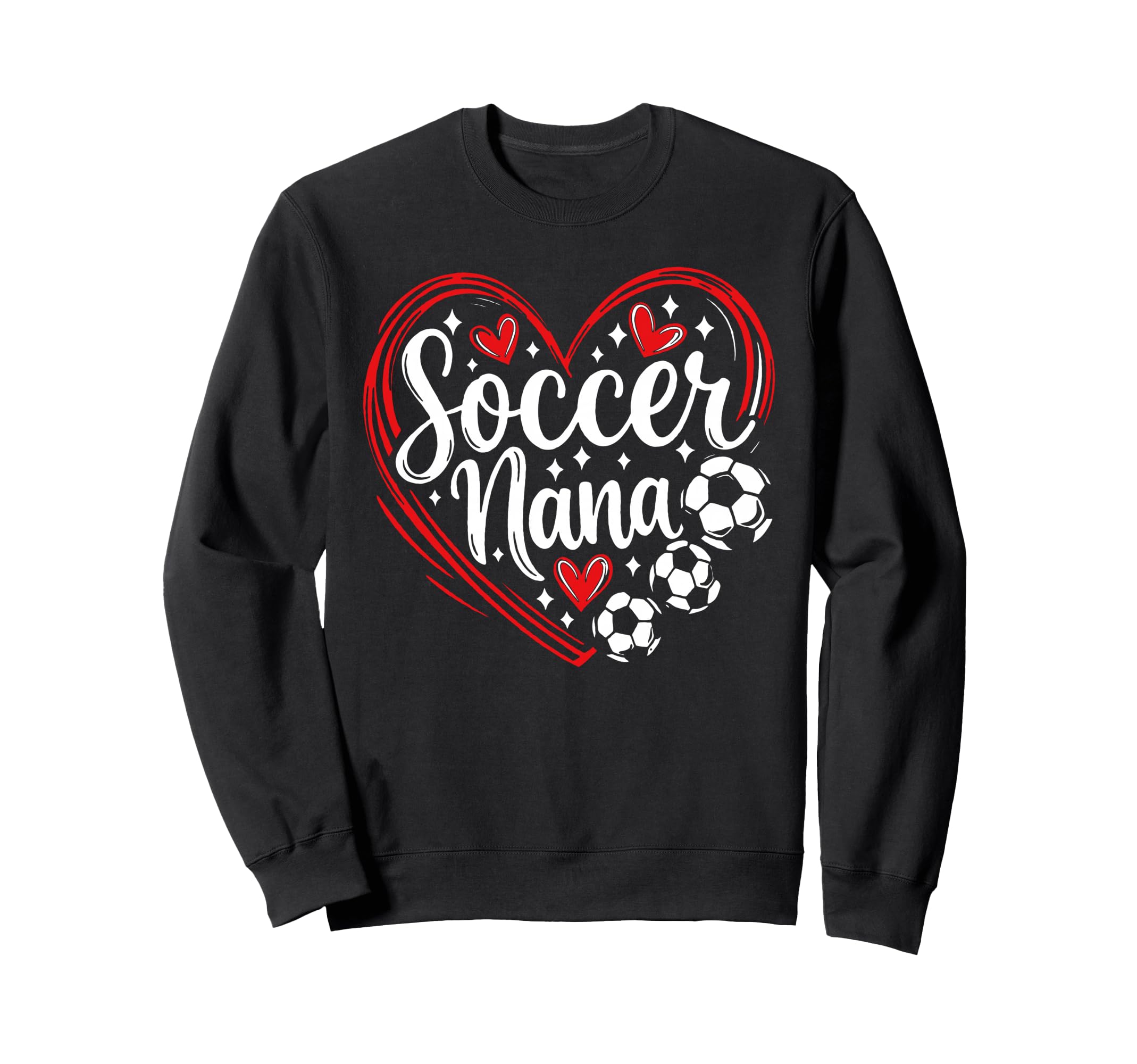 Soccer Nana Proud Grandma Soccer Love Sweatshirt - Graphic Print for Adults