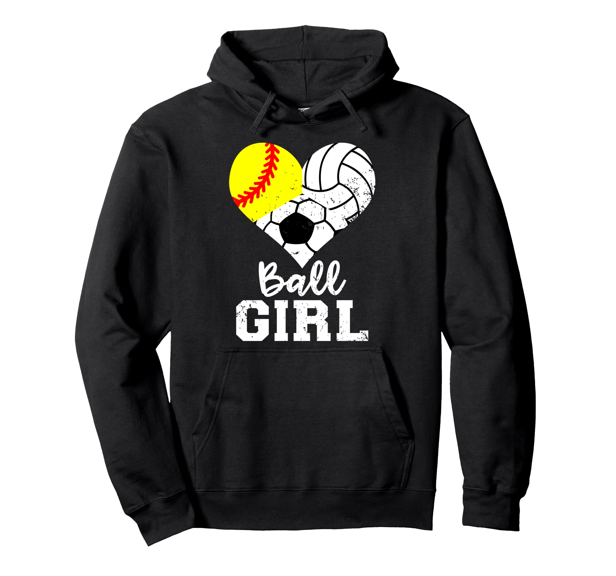 Ball Funny Softball Volleyball Soccer Hoodie - Custom Art Print Unisex