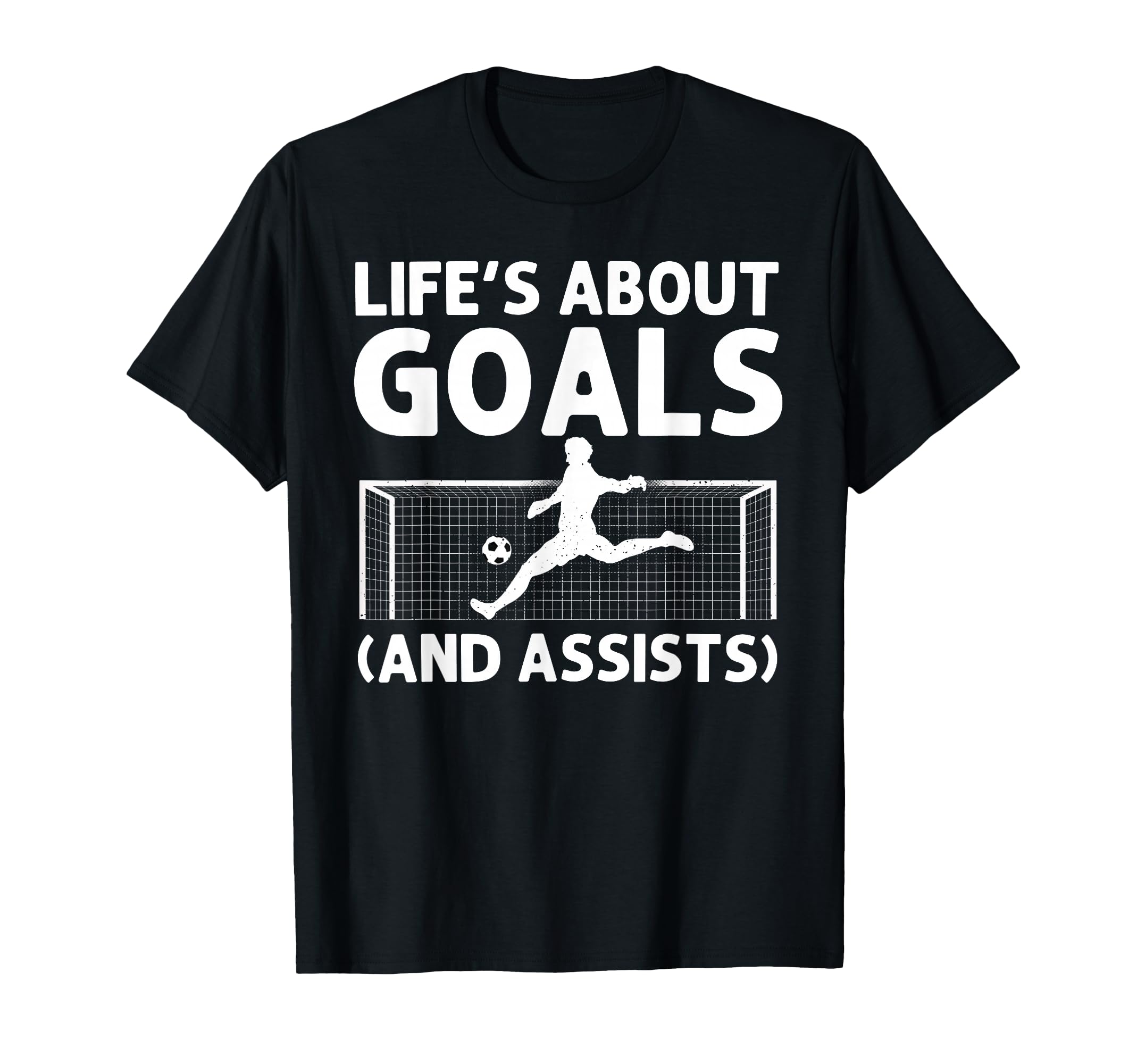 Funny Soccer Art Gag Soccer T-Shirt - Casual Everyday Wear for Adults