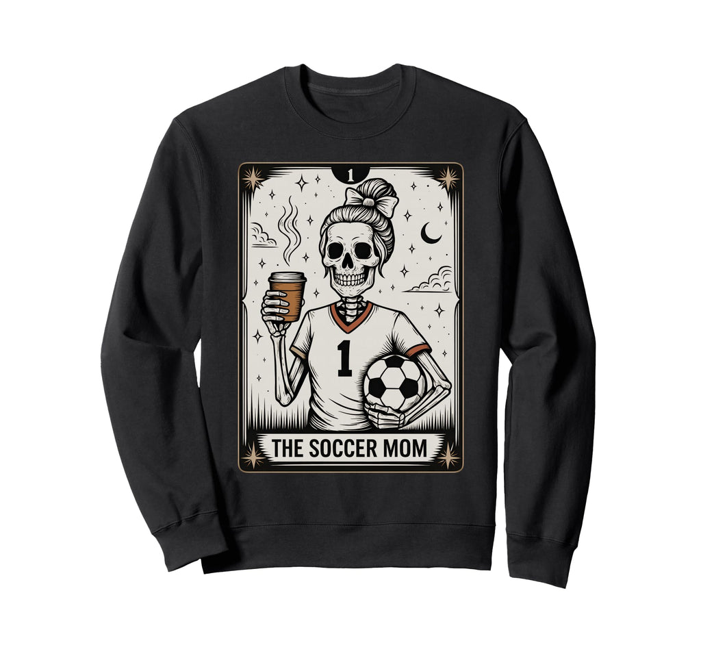 Soccer Mom Tarot Card Halloween Sweatshirt - Streetwear Style Unisex