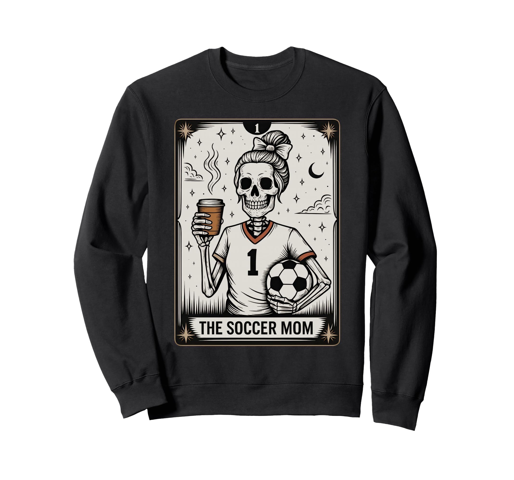 Soccer Mom Tarot Card Halloween Sweatshirt - Streetwear Style Unisex