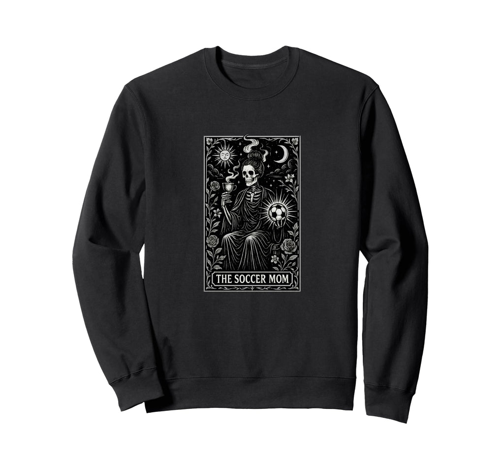 Halloween Soccer Mom Art Soccer Sweatshirt - Trendy Graphic for Adults