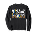 Ball Mom Volleyball Soccer Mom Sweatshirt - Fun Novelty Design Men Women