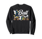 Ball Mom Volleyball Soccer Mom Sweatshirt - Fun Novelty Design Men Women