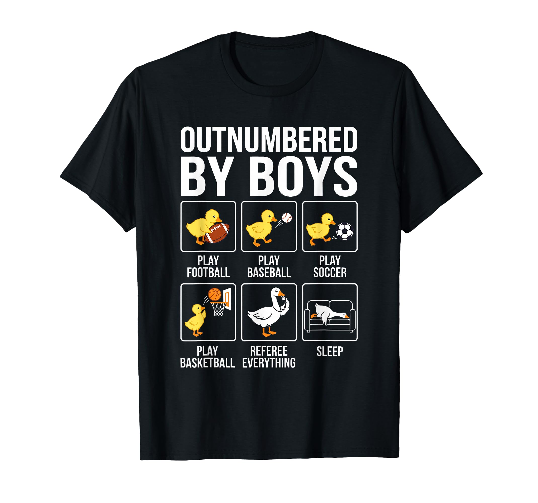 Outnumbered Ducklings Football Soccer T-Shirt - Aesthetic Graphic Unisex