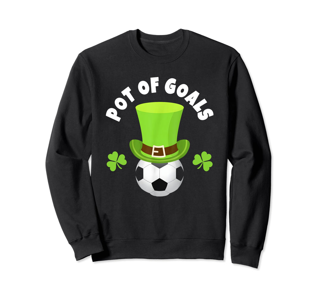 Soccer Team Striker St Patricks Day Sweatshirt - Trendy Graphic Unisex