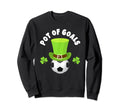 Soccer Team Striker St Patricks Day Sweatshirt - Trendy Graphic Unisex