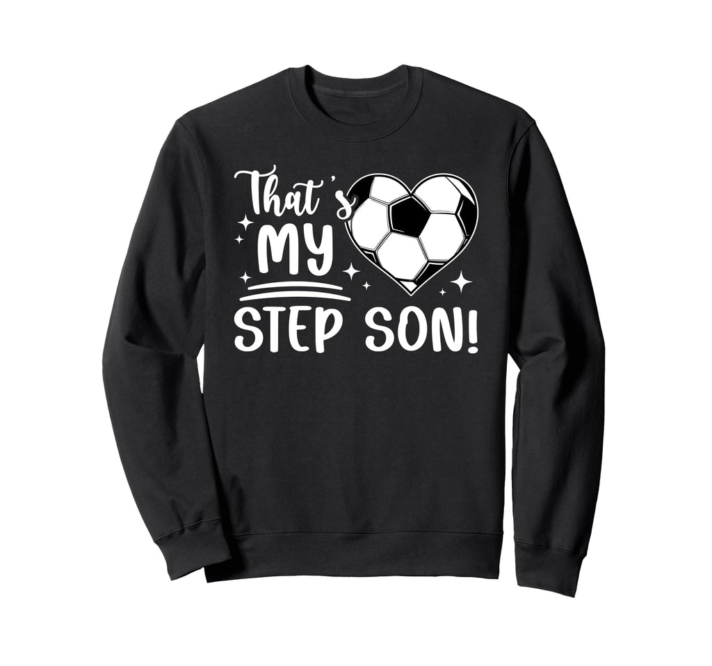 Proud Soccer Step Mom Soccer Player Sweatshirt - Custom Art Print Unisex