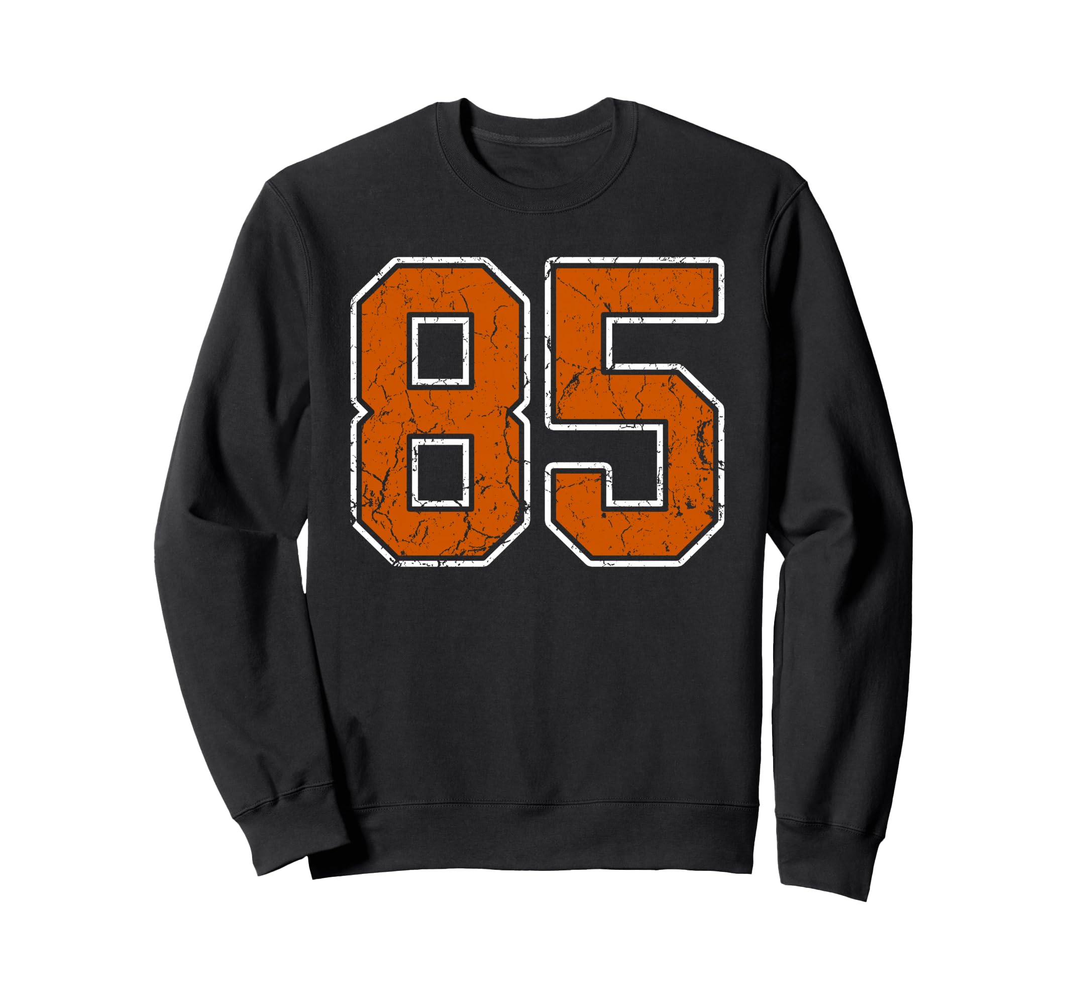 Grunge Burnt Orange And White 85 Sweatshirt - Trendy Graphic for Adults