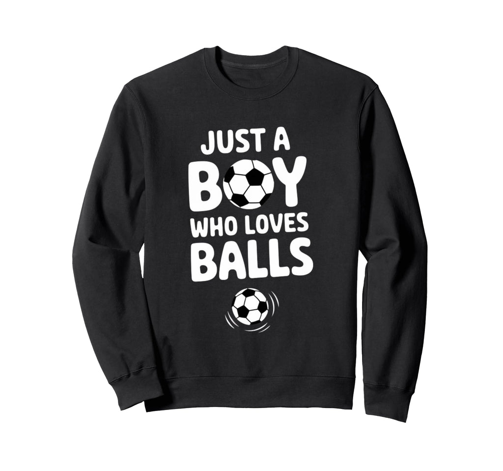 Just Who Loves Soccer Player Sweatshirt - Trendy Graphic for Adults