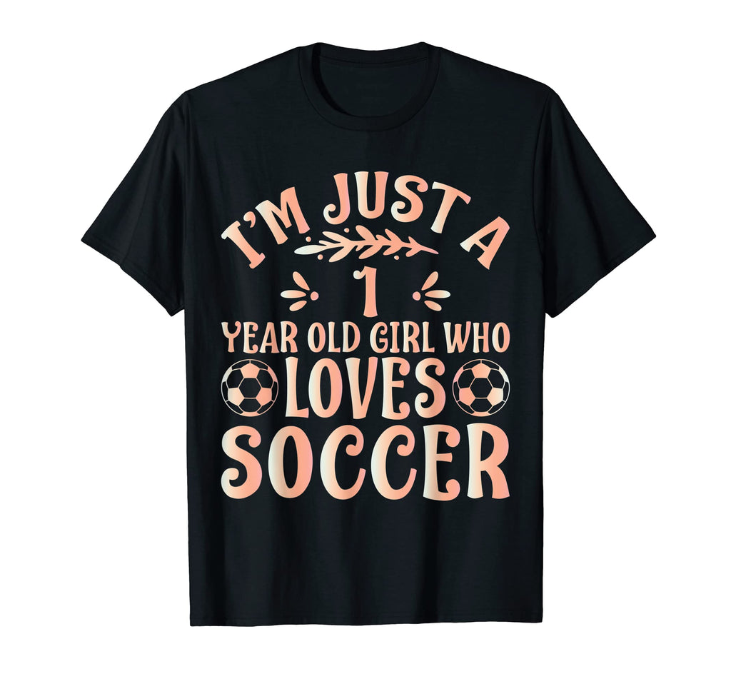 Soccer Lover Im Just 1 Year Old Who T-Shirt - Custom Art Print for Adults
