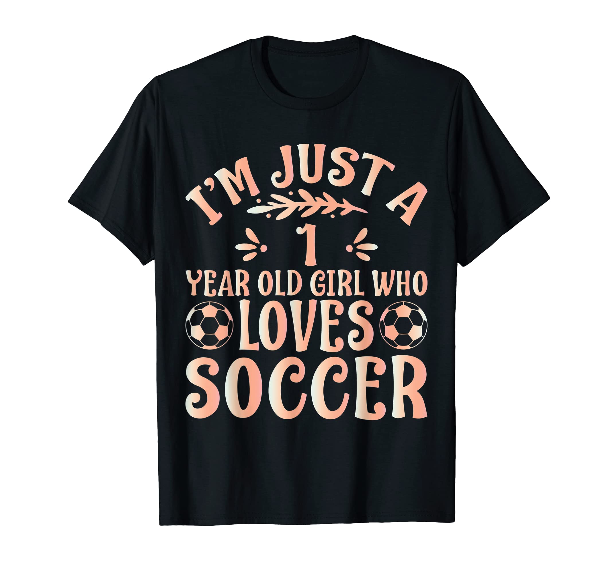 Soccer Lover Im Just 1 Year Old Who T-Shirt - Custom Art Print for Adults