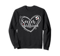 Soccer Girlfriend Heart Soccer Sweatshirt - Custom Art Print Unisex