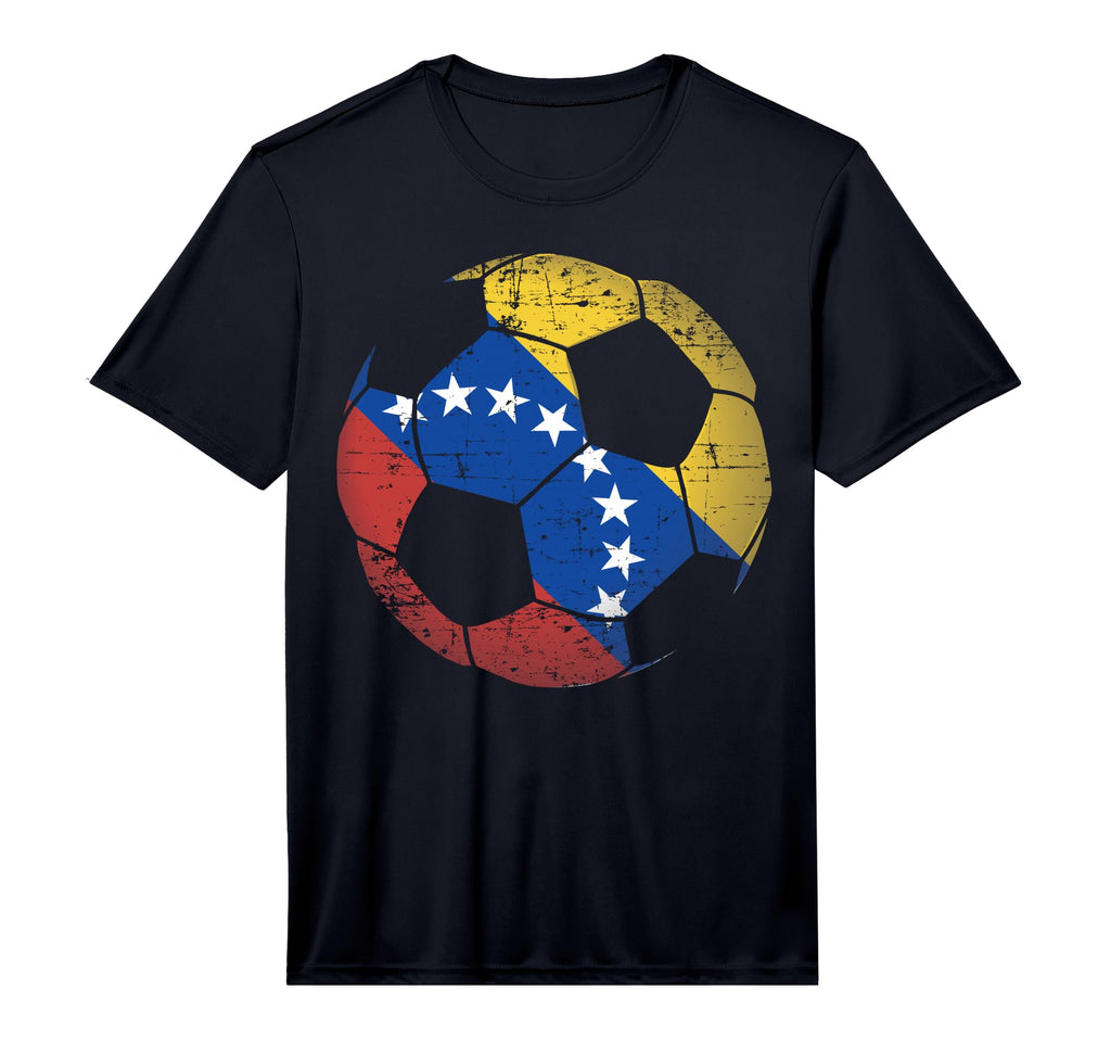 Venezuela Soccer Ball Flag Venezuelan T-Shirt - Custom Art Print Men Women