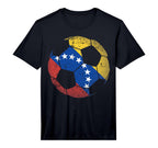 Venezuela Soccer Ball Flag Venezuelan T-Shirt - Custom Art Print Men Women