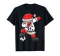 Soccer Dabbing Santa South Korea Football T-Shirt - Novelty Apparel Unisex