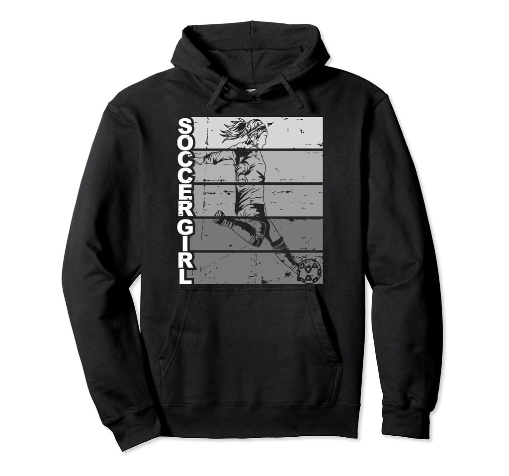 Soccer Funny Footballer Ball And Field Hoodie - Graphic Print for Adults