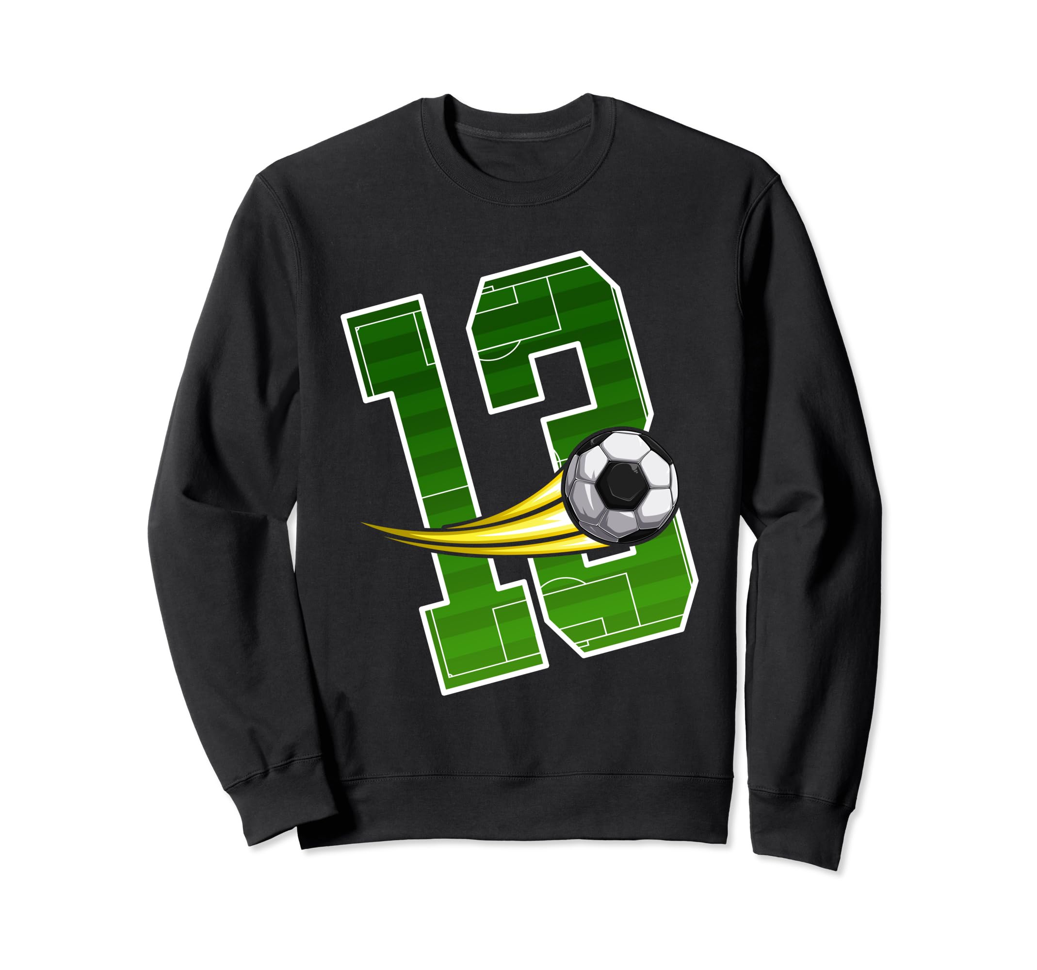 Soccer 13Nd Birthday Im 13 Sweatshirt - Minimalist Print for Adults