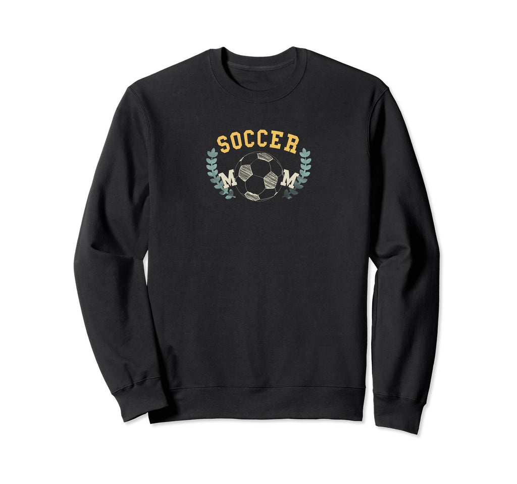 Soccer Mom Funny Soccer Ball Football Sweatshirt - Graphic Print Unisex