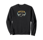Soccer Mom Funny Soccer Ball Football Sweatshirt - Graphic Print Unisex