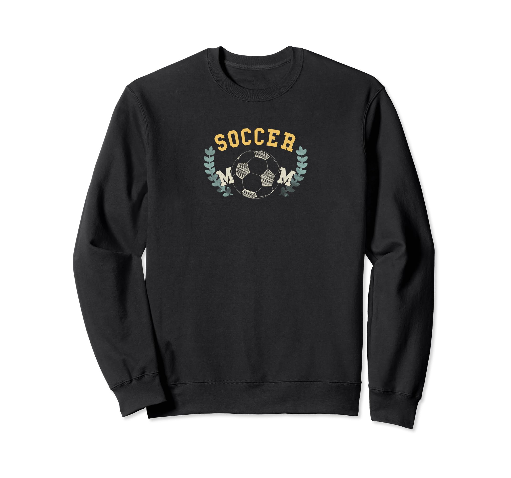 Soccer Mom Funny Soccer Ball Football Sweatshirt - Graphic Print Unisex