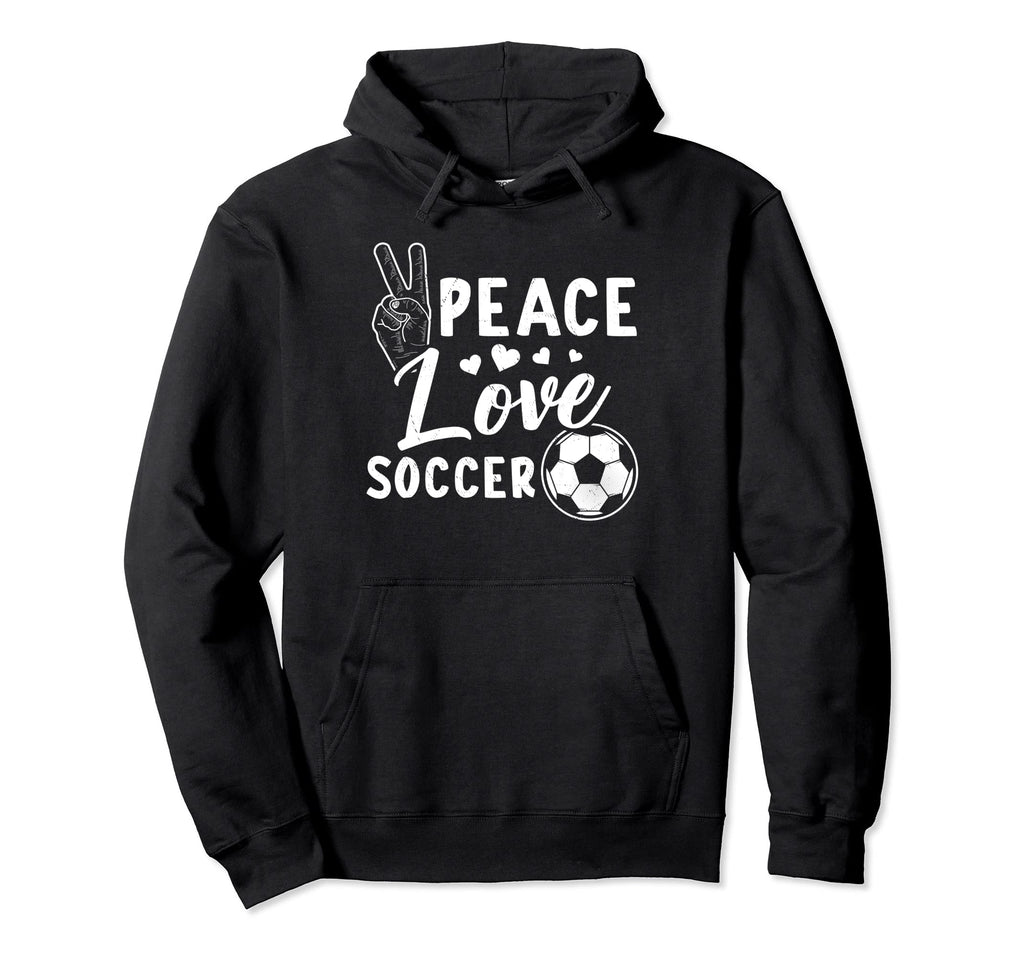 Peace Soccer Soccer Hoodie - Unique Graphic for Adults