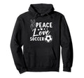Peace Soccer Soccer Hoodie - Unique Graphic for Adults