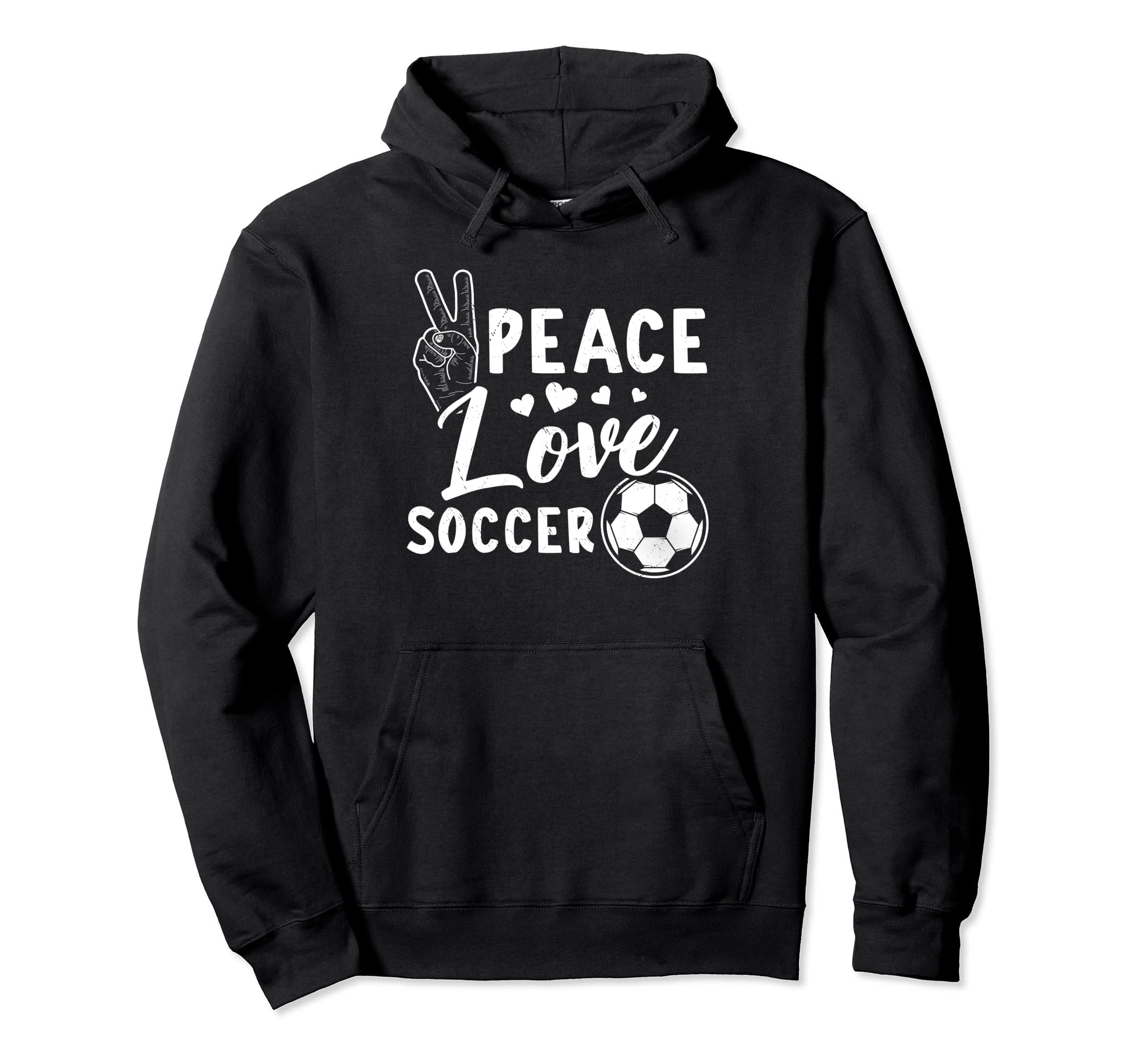 Peace Soccer Soccer Hoodie - Unique Graphic for Adults