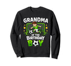 Grandma Birthday Soccer Ball Funny Sweatshirt - Novelty Apparel for Adults
