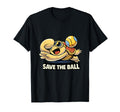 Funny Goalkeeper Turtle Save Ball T-Shirt - Minimalist Print Men Women