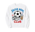 Soccer Moms Club Iced Coffee Cleats Sweatshirt - Unique Graphic for Adults
