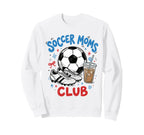 Soccer Moms Club Iced Coffee Cleats Sweatshirt - Unique Graphic for Adults