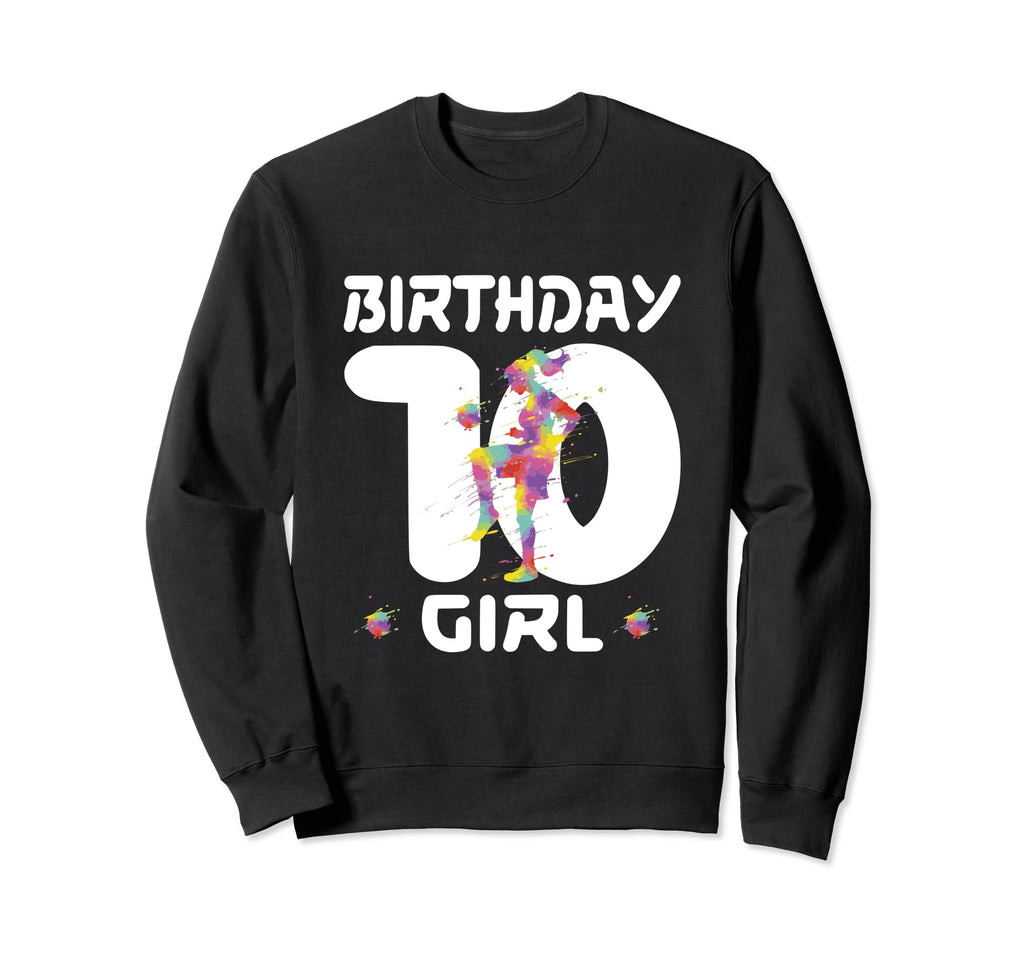 10Th Birthday Soccer Ten 10 Sweatshirt - Casual Everyday Wear Men Women