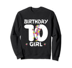 10Th Birthday Soccer Ten 10 Sweatshirt - Casual Everyday Wear Men Women