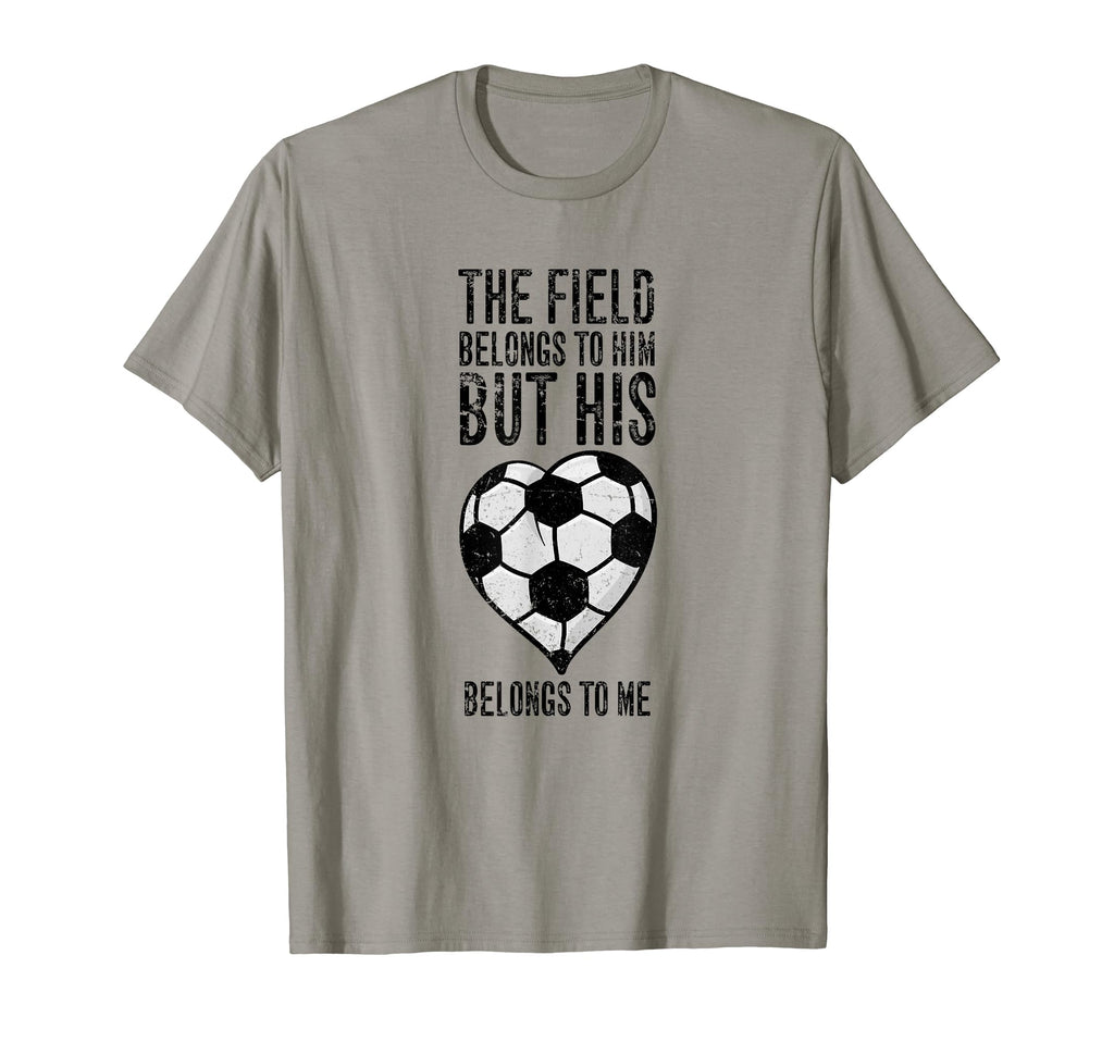 Soccer Player Girlfriend Or Wife Soccer T-Shirt - Custom Art Print Unisex