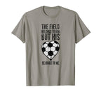 Soccer Player Girlfriend Or Wife Soccer T-Shirt - Custom Art Print Unisex