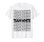 Team White School Spirit T-Shirt - Trendy Graphic for Adults