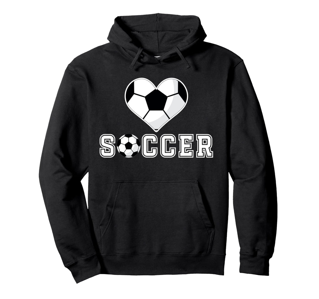 Love Soccer Heart Ball Play Gift Sports T-Shirt - Minimalist Print Unisex